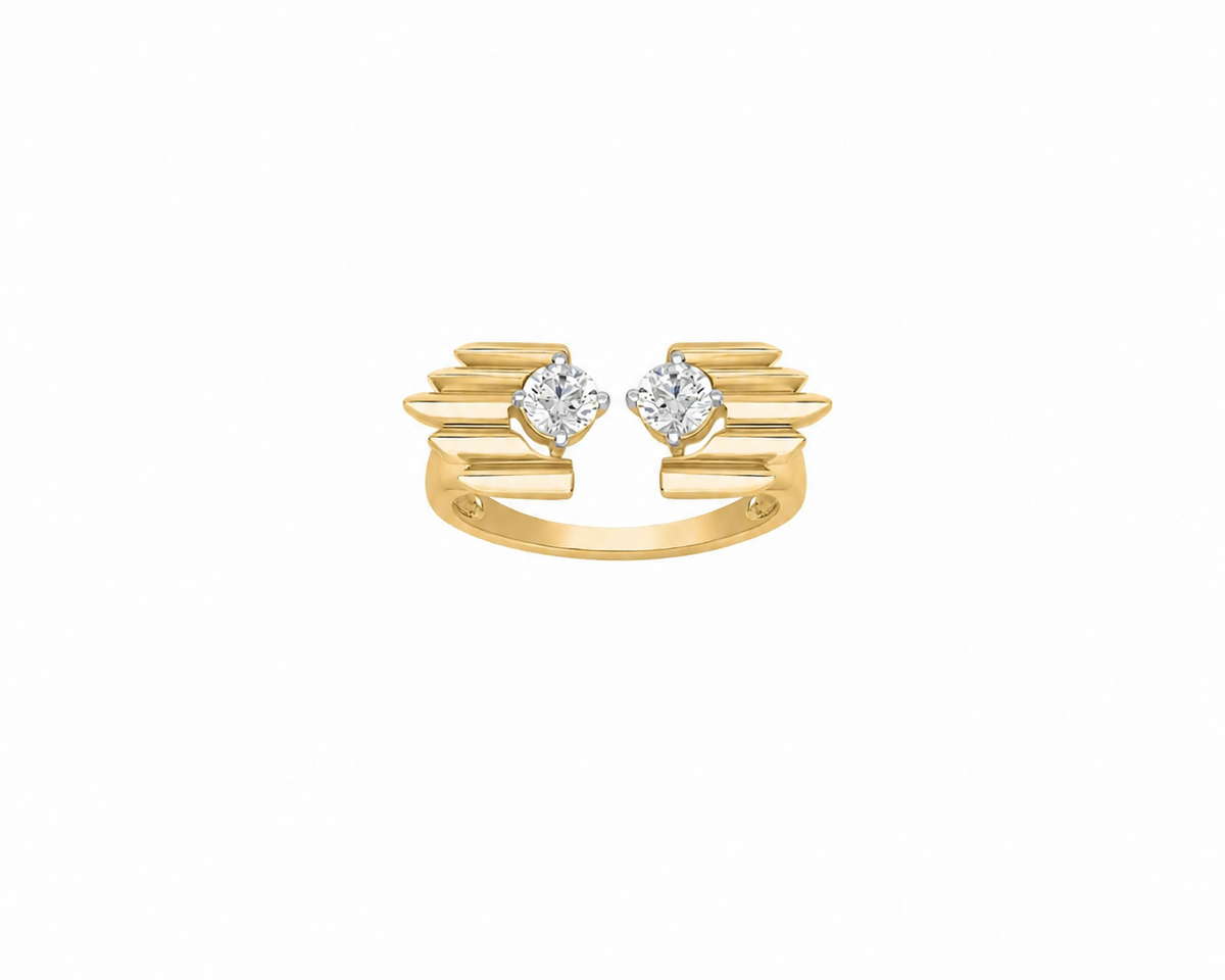 Soul to Soul Round Cut Solitaire Moissanite Ring
