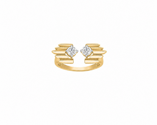Soul to Soul Round Cut Solitaire Moissanite Ring