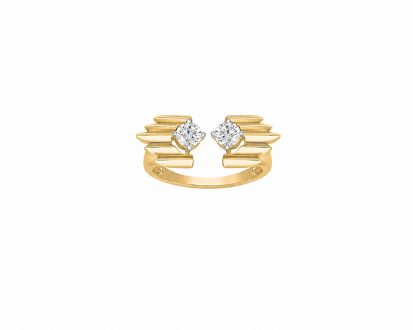 Soul to Soul Round Cut Solitaire Moissanite Ring