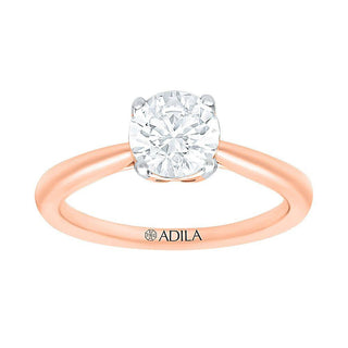 The Classic Solitaire Ring with a One Carat Diamond in Gold - Adila