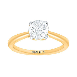 The Classic Solitaire Ring with a One Carat Diamond in Gold - Adila