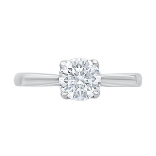 The Classic Solitaire Ring with a One Carat Diamond in Gold - Adila