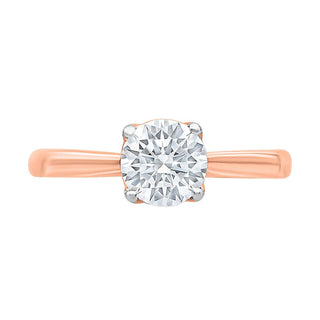 The Classic Solitaire Ring with a One Carat Diamond in Gold - Adila