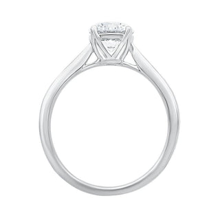 The Classic Solitaire Ring with a One Carat Moissanite Stone in 925 Sterling Silver - Adila