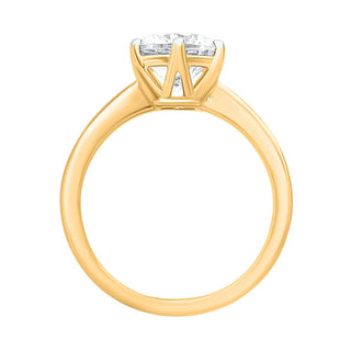 The Classic Round Solitaire ring with a Two Carat Diamond in 925 Sterling Silver - Adila