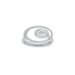 Elliptic Oval Shape Moissanite Ring