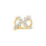 Trendy Marquise Shape Moissanite Ring