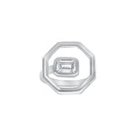 Geometric Bold Radiant Moissanite Ring