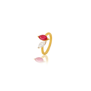Cherry Crush Silver Rings for women | Adila Jewels 