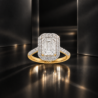 The Regal Emerald Moissanite Ring