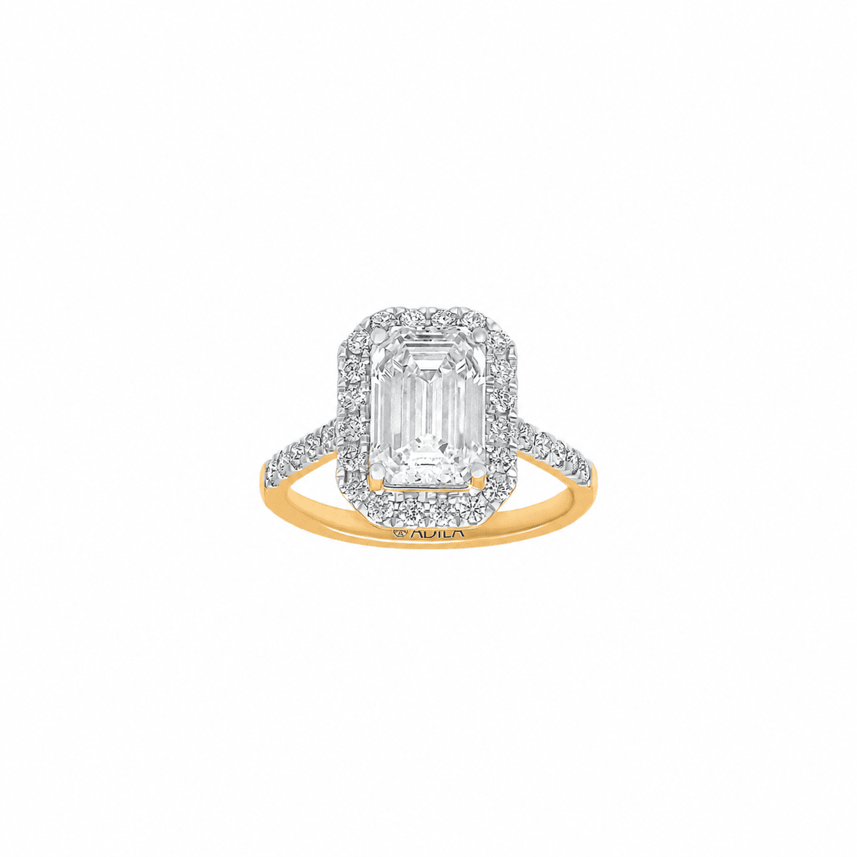 The Regal Emerald Moissanite Ring