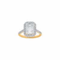 The Regal Emerald Moissanite Ring