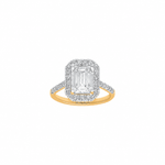The Regal Emerald Moissanite Ring