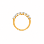 Classic Seven Round Shape Moissanite Band Ring