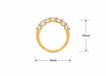 Classic Seven Round Shape Moissanite Band Ring