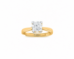 Lunaira Moon-Inspired Moissanite Silver Ring