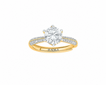 Infinity Glow Double Band Moissanite Silver Ring