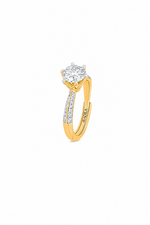 Infinity Glow Double Band Moissanite Silver Ring