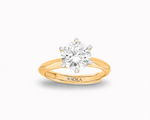Lustra Solitaire Moissanite Silver Ring