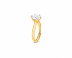 Lustra Solitaire Moissanite Silver Ring