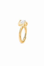 Lovenna Solitaire Moissanite Silver Ring