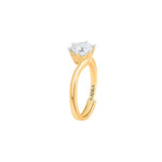 Avyanna Solitaire Moissanite Silver Ring