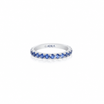 Blueberry Pop Sapphire Band Ring