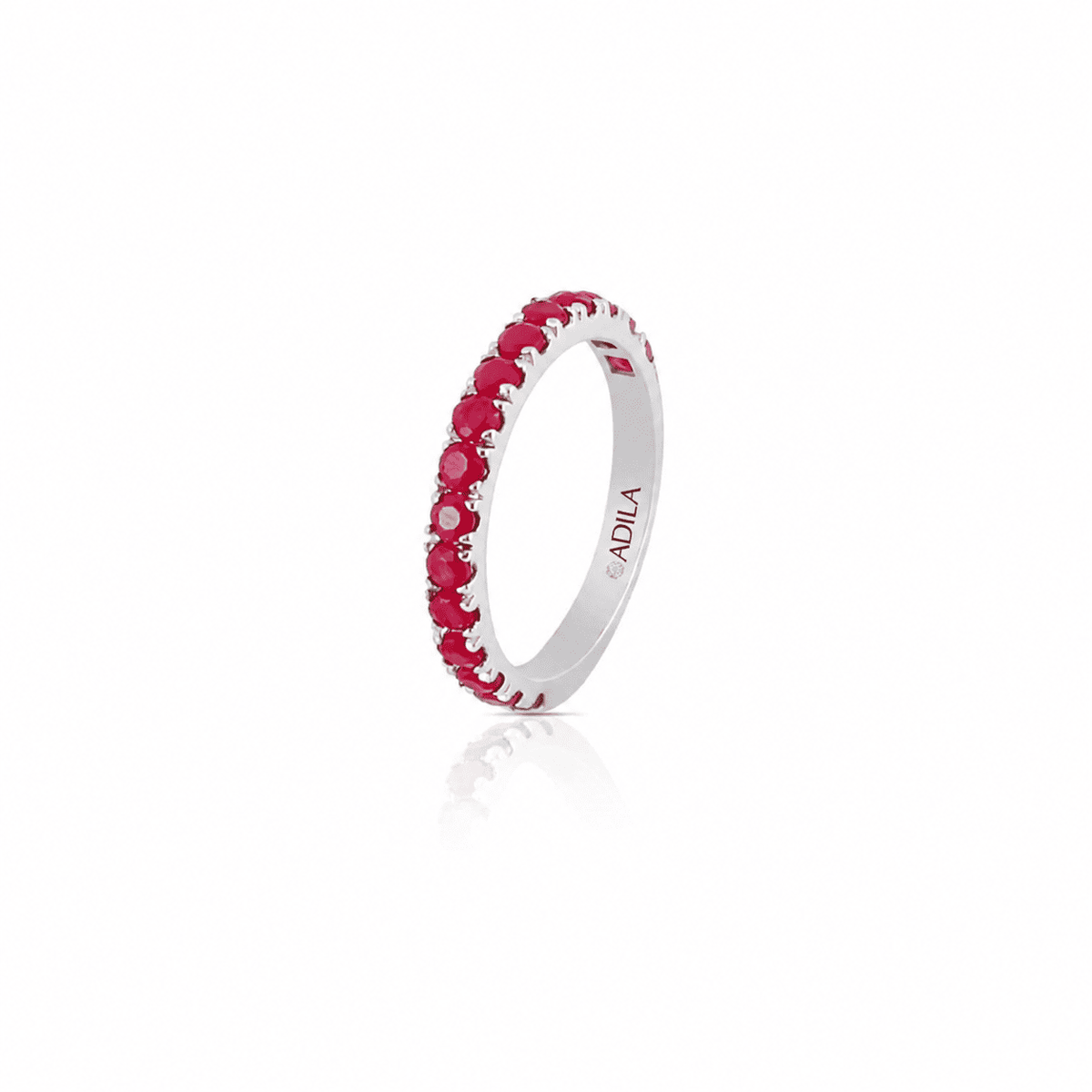 Cherry Pop Ruby Band Ring