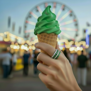 Matcha Pop Band Ring | Adila Jewels