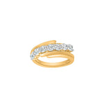 Bridge Band Moissanite Ring