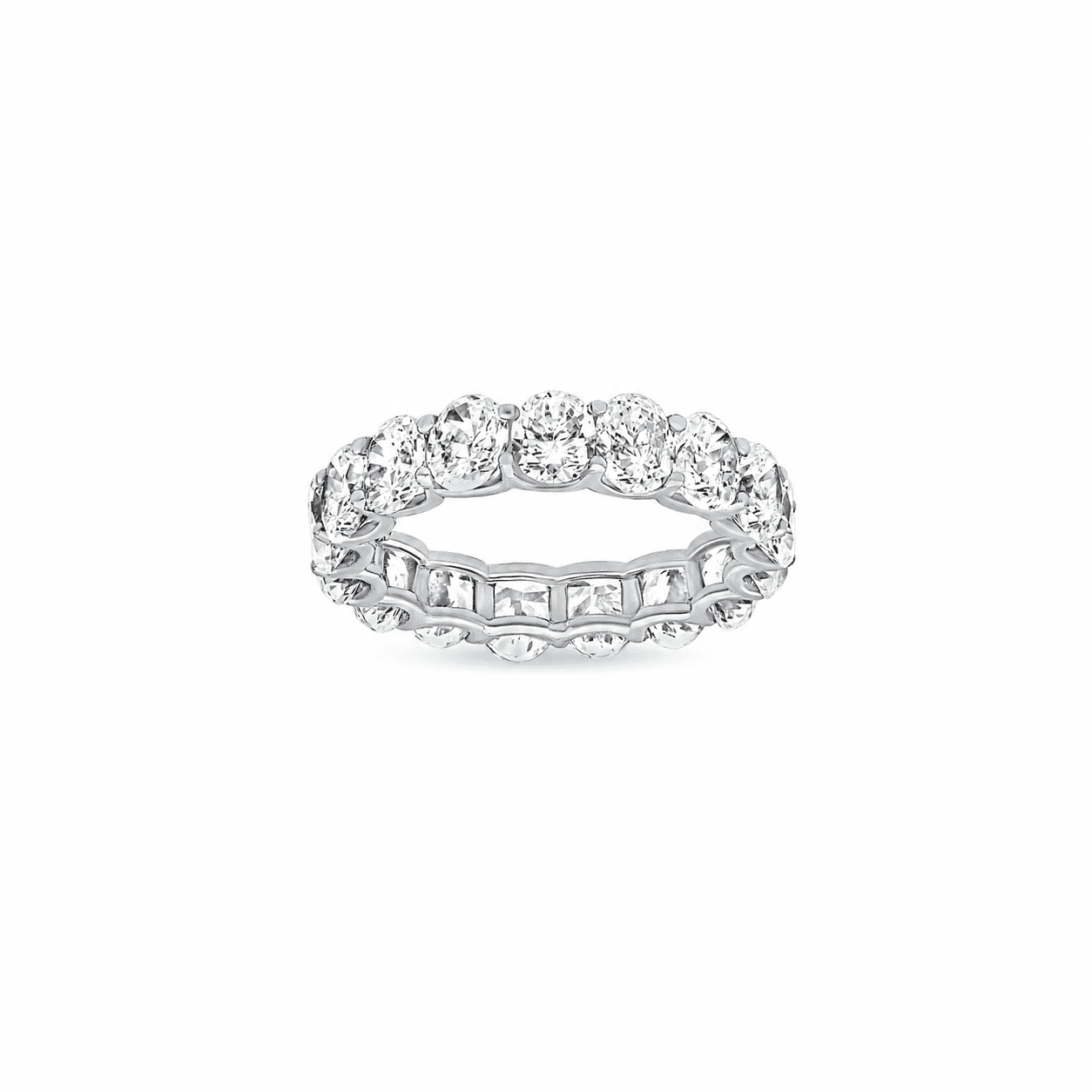 Inara Oval Moissanite Eternity Band