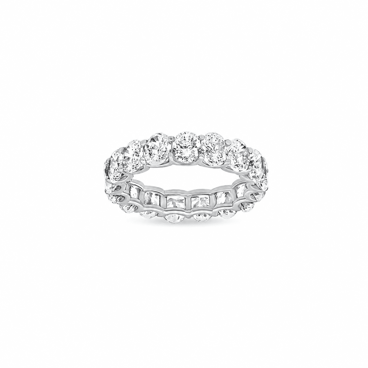 Inara Oval Moissanite Eternity Band