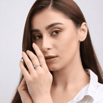 Inara Oval Moissanite Eternity Band