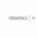 Inara Oval Moissanite Eternity Band