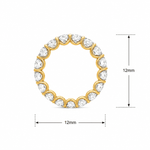 Inara Oval Moissanite Eternity Band