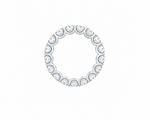 Inara Oval Moissanite Eternity Band