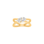 Toi Et Moi Pear Shape Moissanite Ring