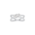 Toi Et Moi Pear Shape Moissanite Ring