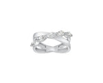 Crossover Marquise Shape Five Stone Moissanite Ring