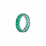 Emerald Slush Eternity Band Ring
