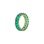 Emerald Slush Eternity Band Ring