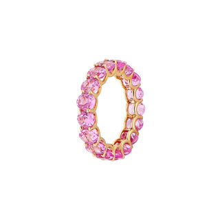 Silver Rings for Women -Blush Pop Silver Gemstone Band Ring | Adila Jewels