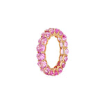Silver Rings for Women -Blush Pop Silver Gemstone Band Ring | Adila Jewels