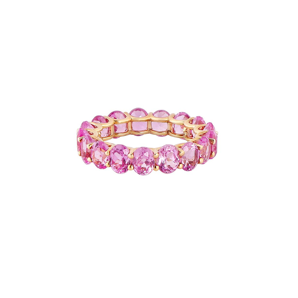 Silver Rings for Women -Blush Pop Silver Gemstone Band Ring | Adila Jewels