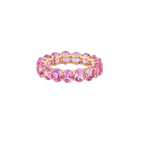 Silver Rings for Women -Blush Pop Silver Gemstone Band Ring | Adila Jewels