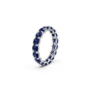 Silver Eternity Rings for Women -Jamun Pop Challa Silver Gemstone Ring | Adila Jewels