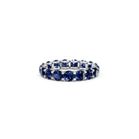 Silver Eternity Rings for Women -Jamun Pop Challa Silver Gemstone Ring | Adila Jewels