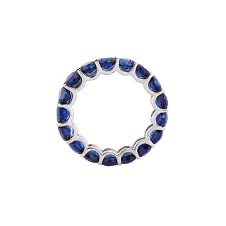 Silver Eternity Rings for Women -Jamun Pop Challa Silver Gemstone Ring | Adila Jewels