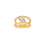 Vira Marquise Moissanite Silver Ring