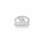 Vira Marquise Moissanite Silver Ring